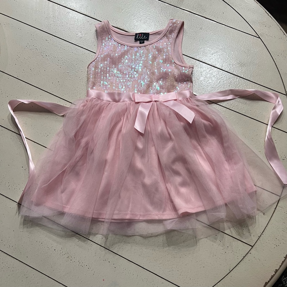 Pink sequins dress